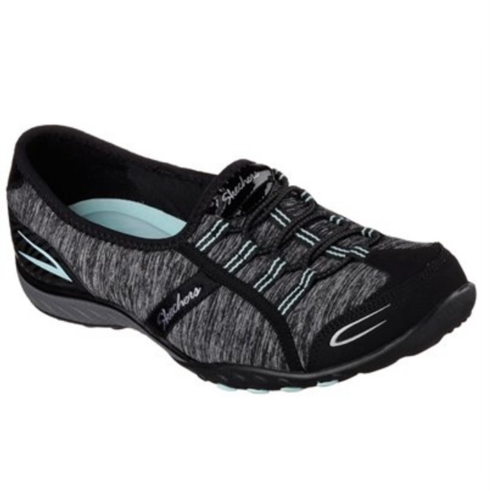 Skechers Womens Relaxed Fit: Breathe Easy - Good Life SZ 6.5 in Black & Gray